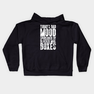 Today's Bad Mood - Funny Postal Worker Quote Gift Kids Hoodie